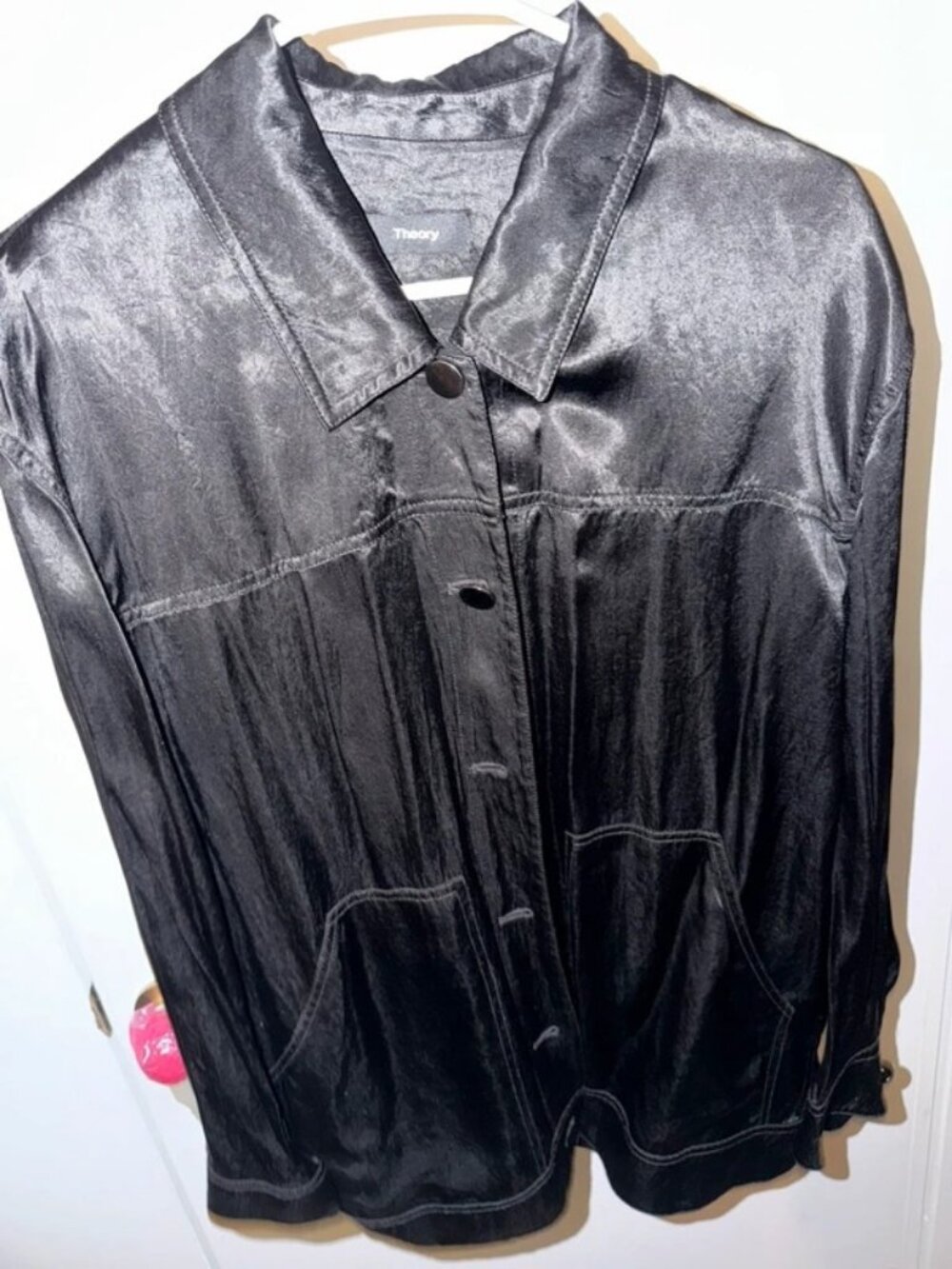 Theory Long Sleeve Blouse Size L